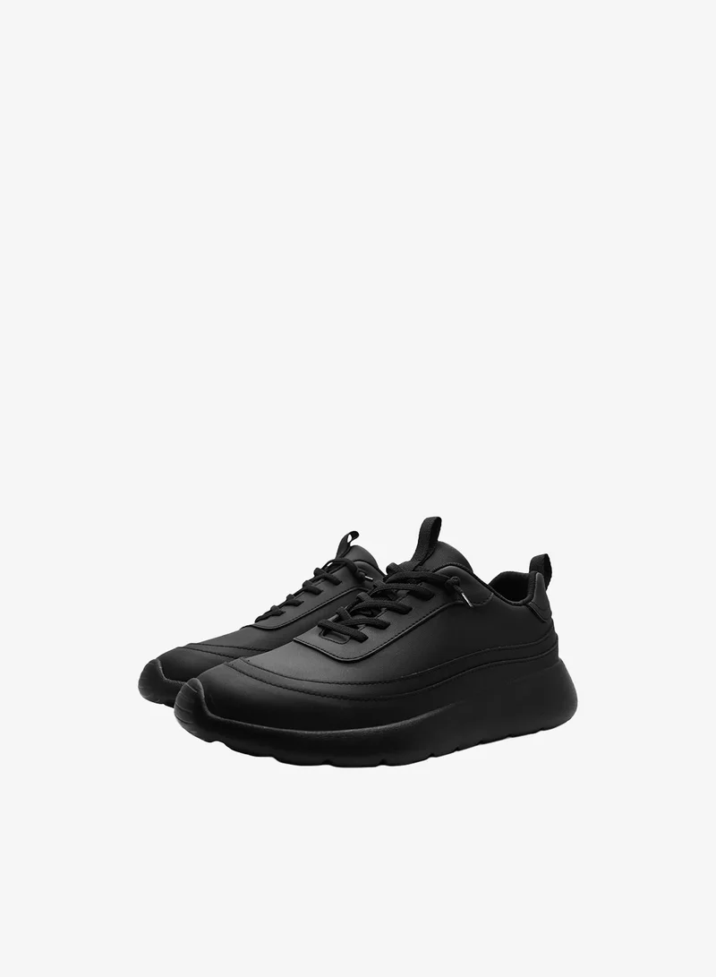 DUOZOULU  Faux Leather Trainer  | Best Price UAE